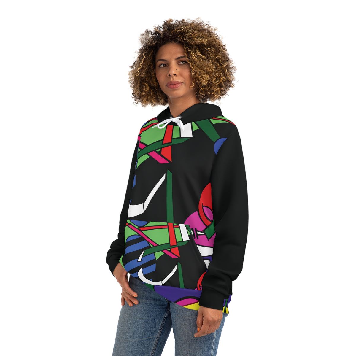 Organized Confusion Abstract Geometric Art Hoodie