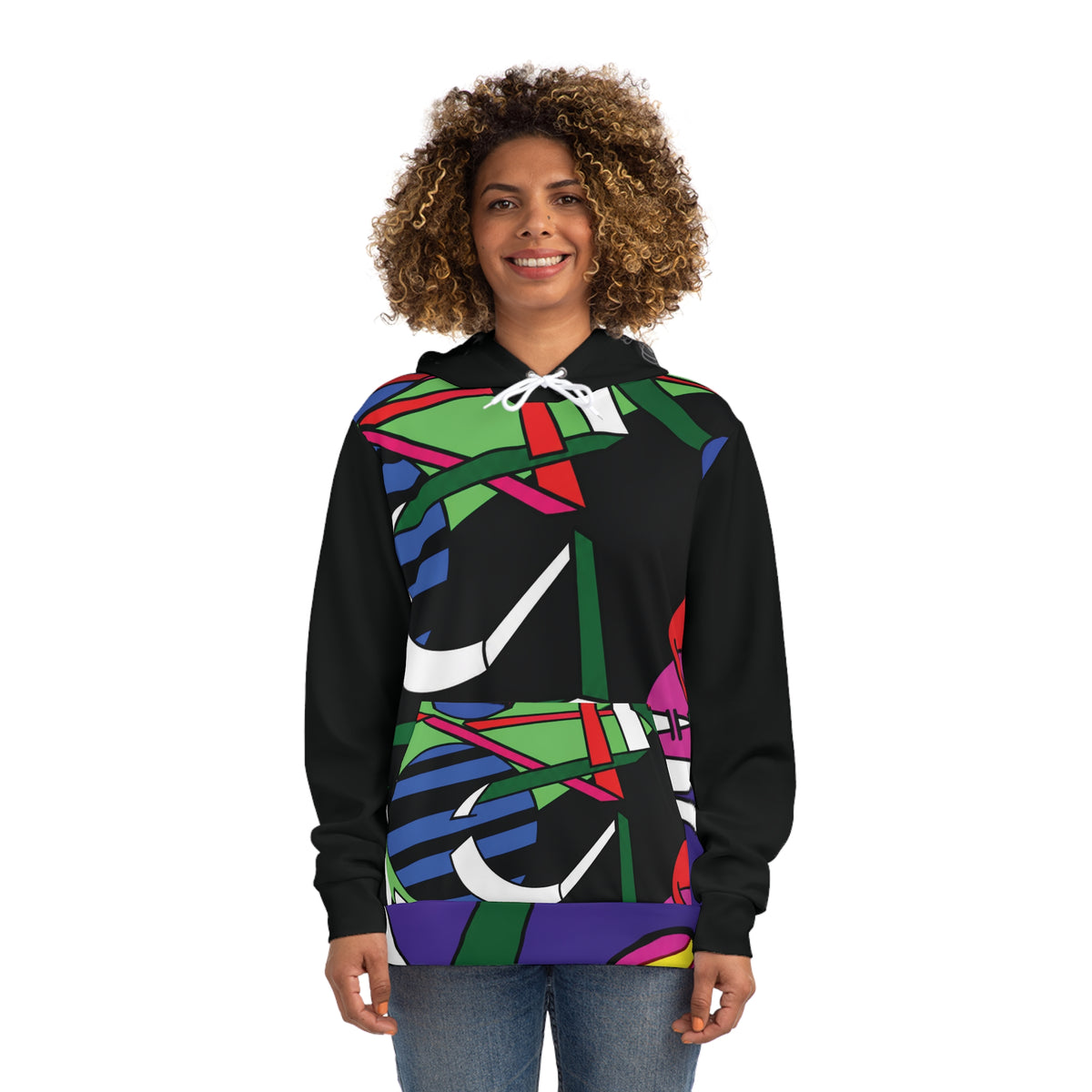 Organized Confusion Abstract Geometric Art Hoodie